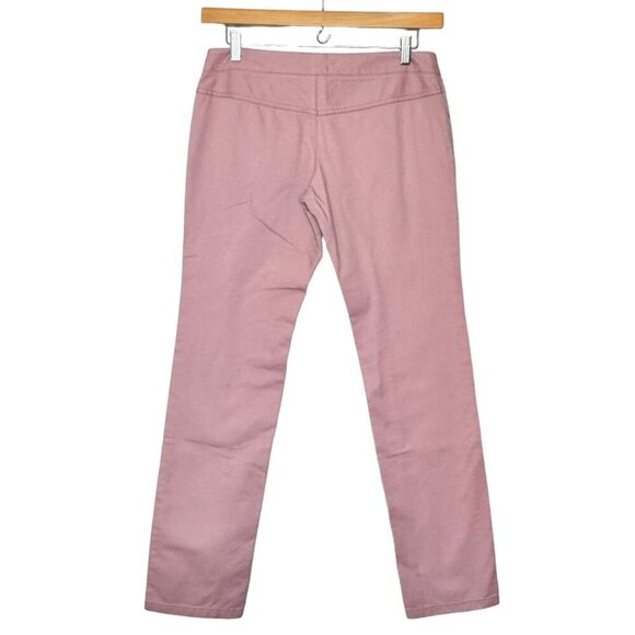 Authentic Dolce & Gabbana Straight Leg Pants Sz.8 Pink Cotton Med Rise Summer - Picture 3 of 11